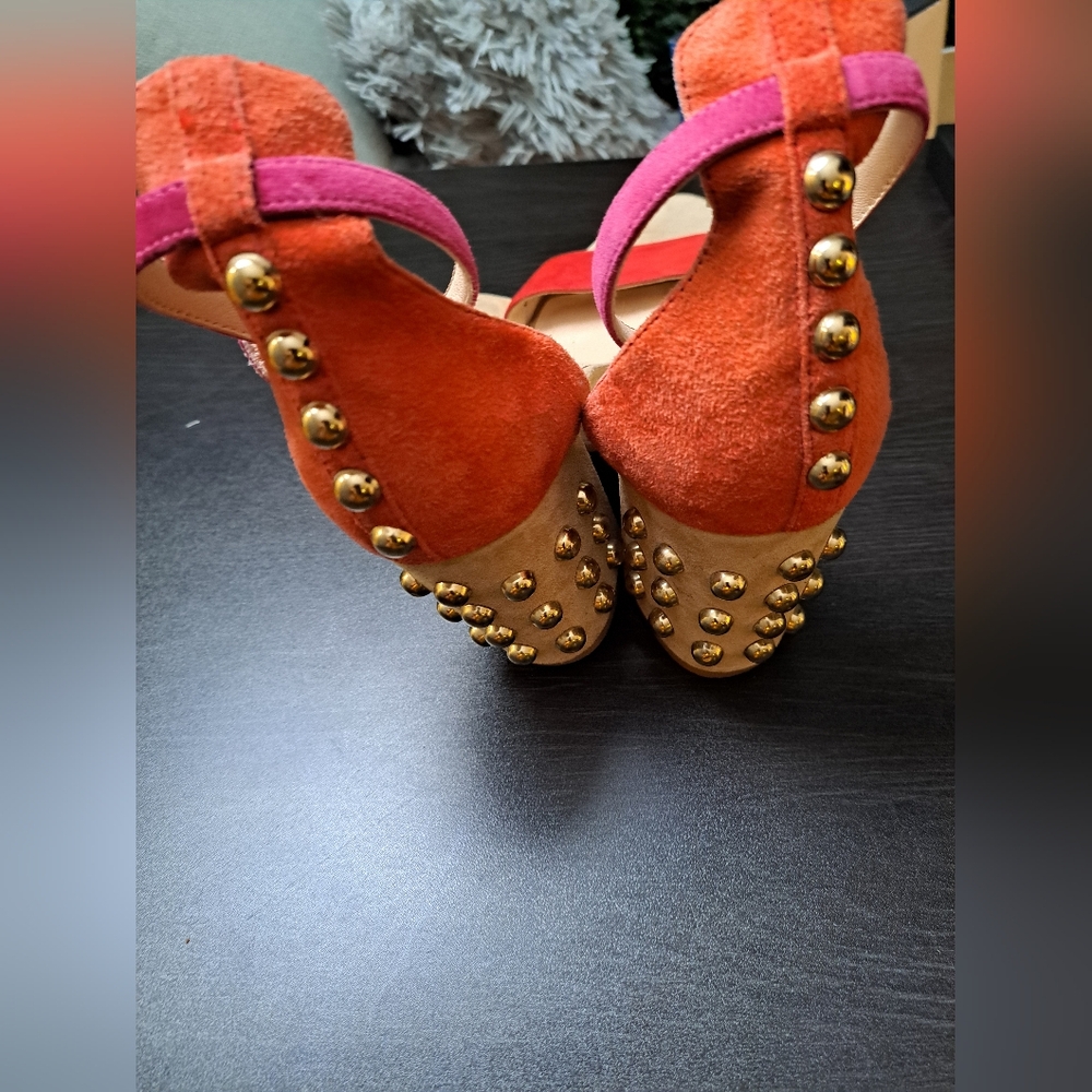 Isa Tapia Ladies studded thick heels